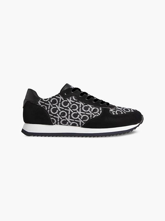 Calvin Klein USA Recycled Logo Mens Sneakers Black 2371405-FA